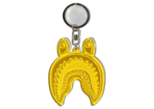 BAPE Shark Reflective Keychain Yellow