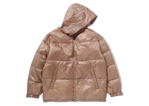 BAPE Shark Relaxed Fit Down Jacket Beige