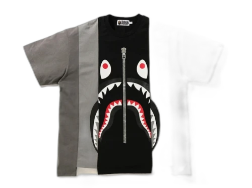 BAPE Shark Relaxed Fit Tee Black/Grey