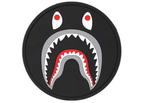 BAPE Shark Rubber Coaster Black