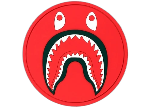 BAPE Shark Rubber Coaster Red