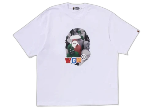 BAPE Shark Seijin Photo Print Relaxed Fit Tee White