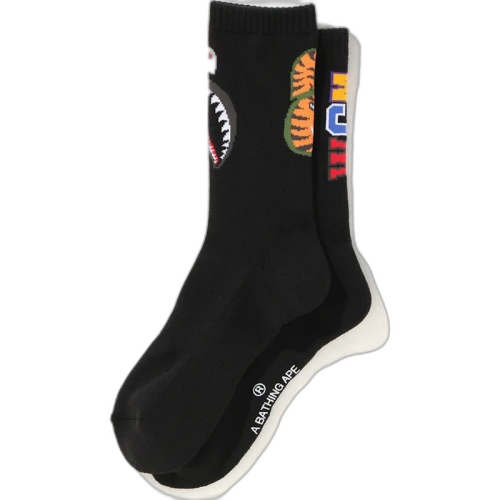 BAPE Shark Socks Black
