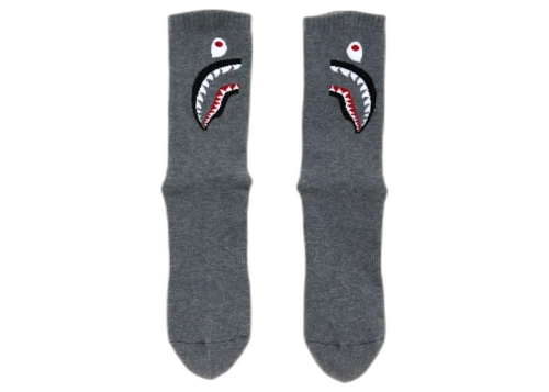 BAPE Shark Socks (FW21) Gray