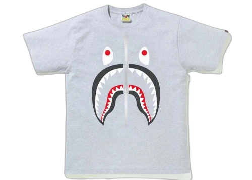 BAPE Shark Tee Grey