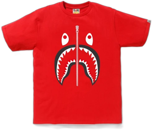 BAPE Shark Tee Red