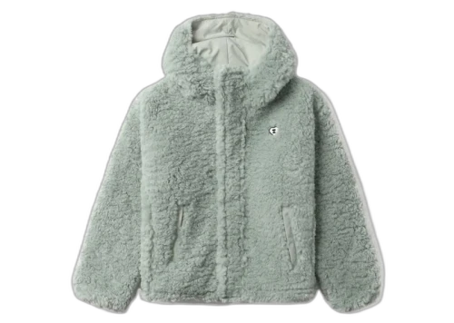 BAPE Sherpa Hoodie Jacket Green
