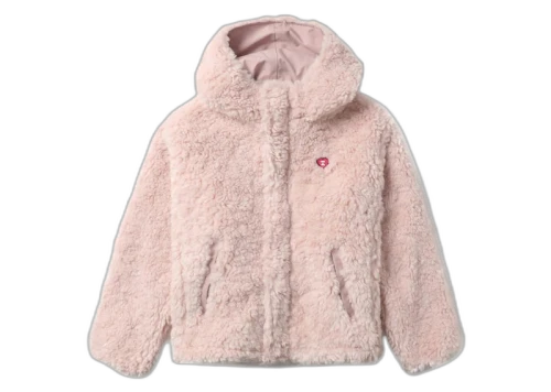 BAPE Sherpa Hoodie Jacket Pink