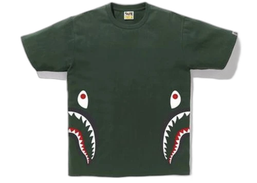 BAPE Side Shark Tee Green/Black