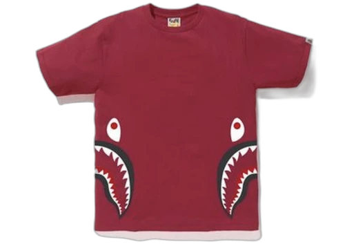 BAPE Side Shark Tee Red/Black