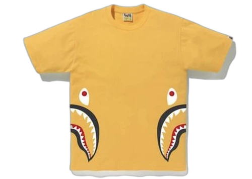 BAPE Side Shark Tee Yellow/Black
