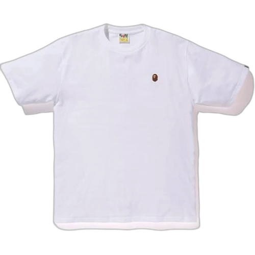BAPE Silicon Ape Head One Point Tee White
