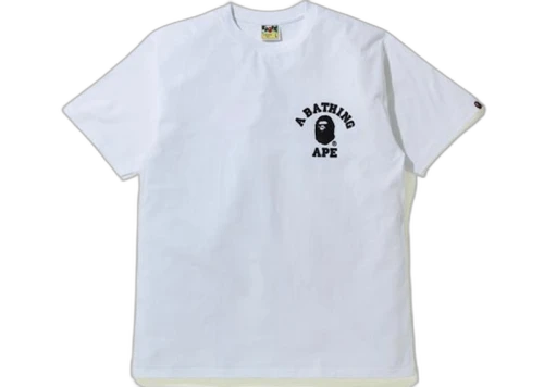 BAPE Silicon College One Point T-Shirt White