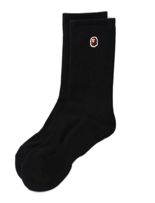 BAPE Basic Socks Black