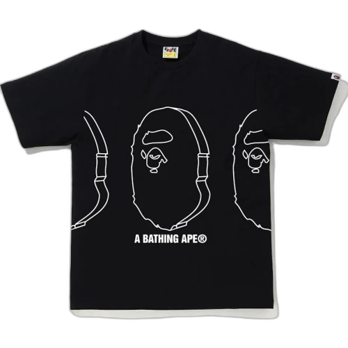BAPE Solid Ape Head Tee Black