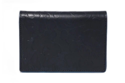 BAPE Solid Camo Business Card Case Black
