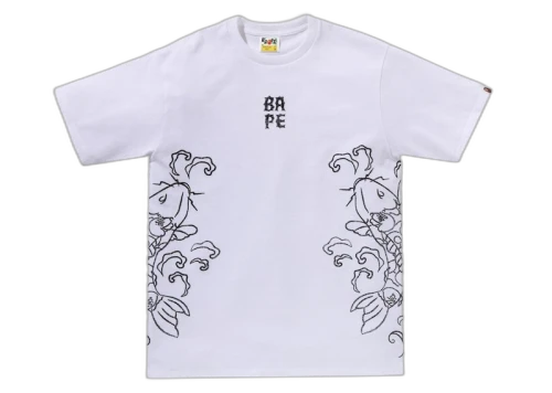 BAPE Souvenir Koi Fish Tee White
