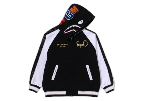 BAPE Souvenir Shark Zip Hoodie Black