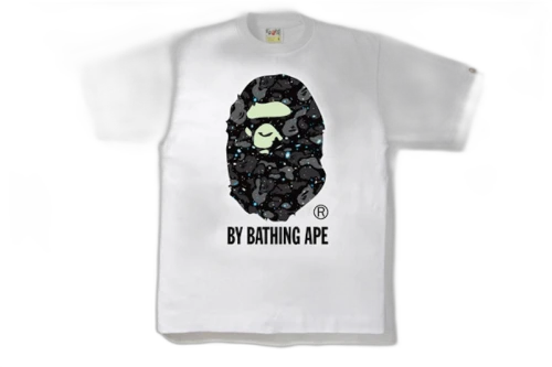 BAPE Space Camo By Bathing Tee White