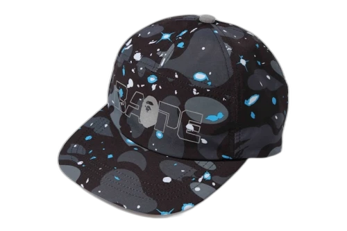 BAPE Space Camo Cap Black