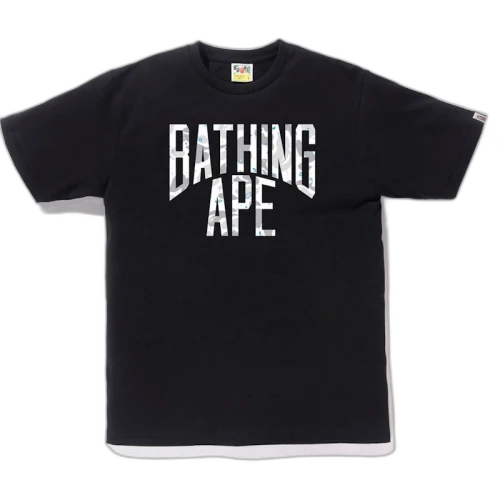 BAPE Space Camo NYC Logo Tee Black
