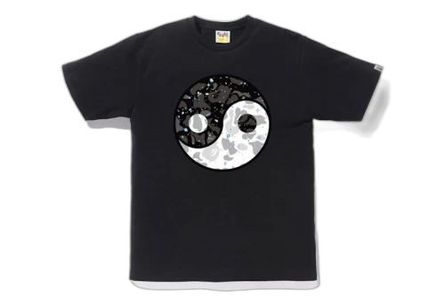 BAPE Space Camo Yingyang Tee Black