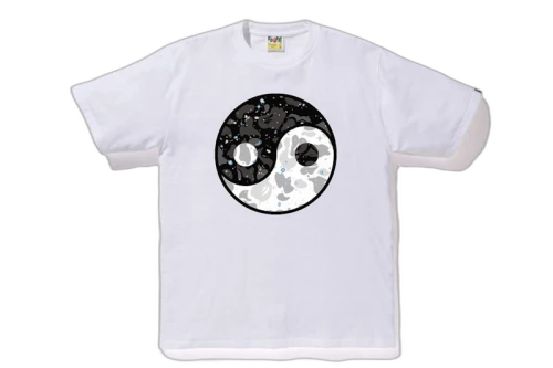 BAPE Space Camo Yingyang Tee White