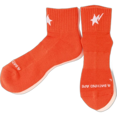 BAPE Sta Ankle Socks Orange