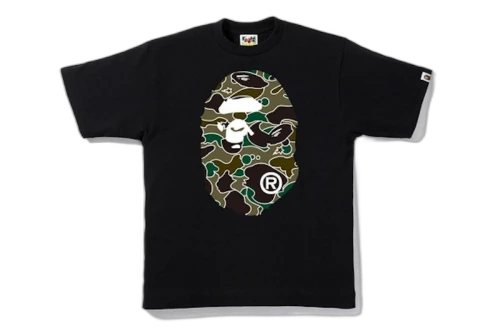 BAPE Sta Camo Big Ape Head Tee Black/Green