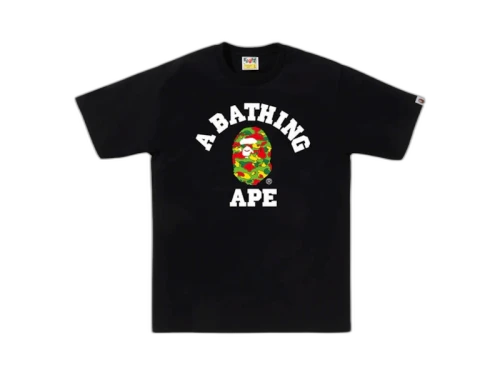 BAPE Sta Camo College Bapec Tee Black