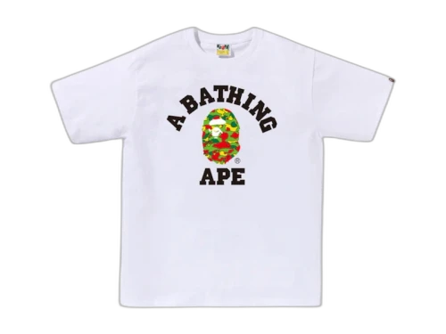 BAPE Sta Camo College BAPEC Tee (JP Online Exclusive) White