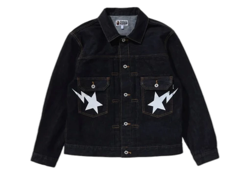 BAPE Sta Denim Type-02 Jacket Black