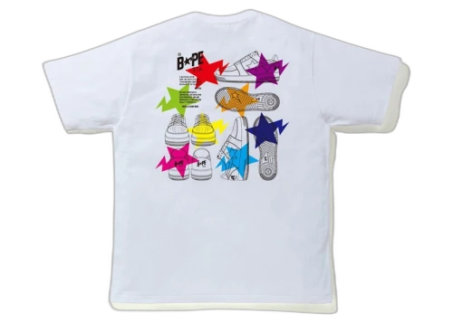 BAPE Sta Illustration Tee White