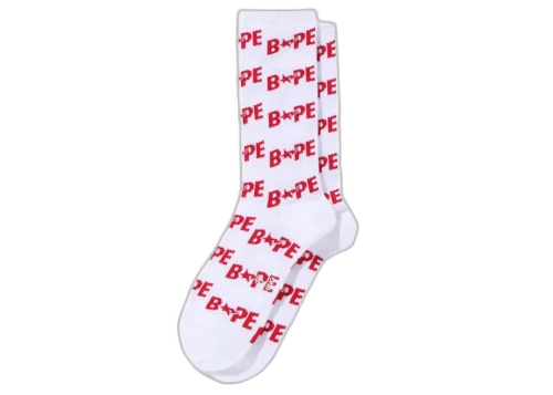 BAPE Sta Socks Red