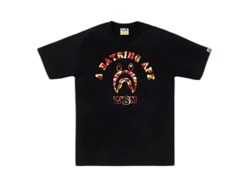 BAPE Store Beijing Shark College Tee Black