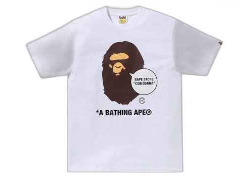 BAPE Store CDG Osaka Ape Head Tee White
