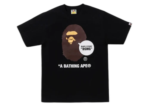 BAPE Store DSMG Ape Head Tee Black