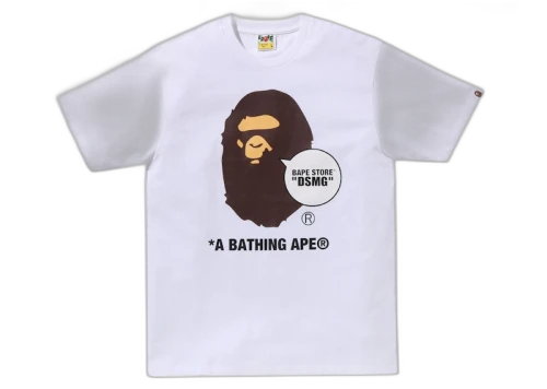 BAPE Store DSMG Ape Head Tee White