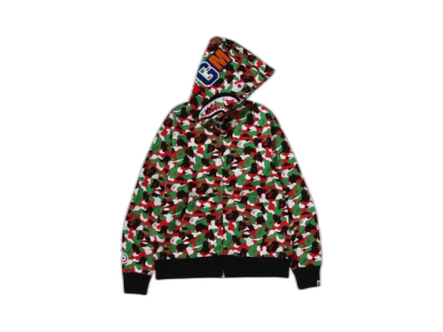 BAPE Store Dubai Separate Shark Full Zip Hoodie Multicolor