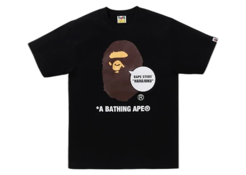 BAPE Store Harajuku Ape Head Tee Black