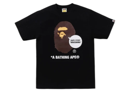 BAPE Store Hiroshima Ape Head Tee Black