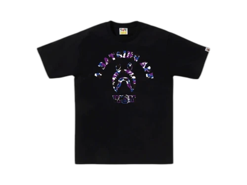 BAPE Store Hong Kong Shark College Tee Black