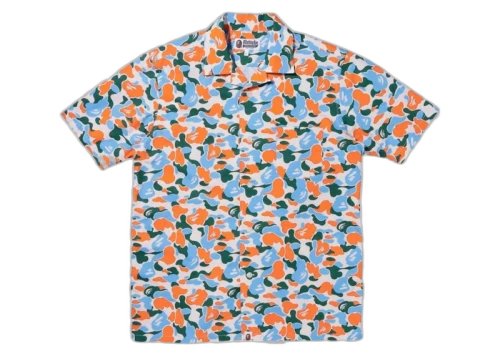 BAPE Store Indonesia Exclusive ABC Camo Aloha Shirt Orange