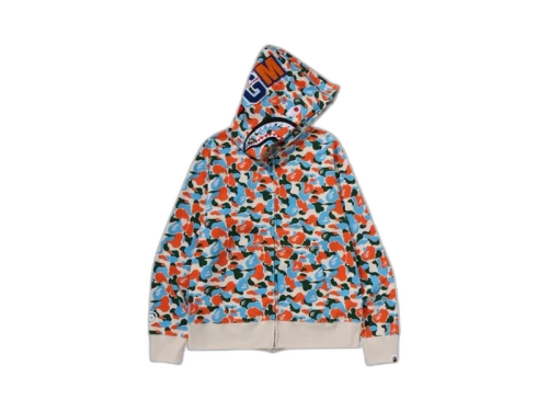 BAPE Store Jakarta Separate Shark Full Zip Hoodie Multicolor