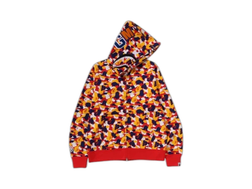 BAPE Store Kuala Lumpur Separate Shark Full Zip Hoodie Multicolor