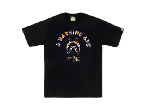 BAPE Store Los Angeles Shark College Tee Black
