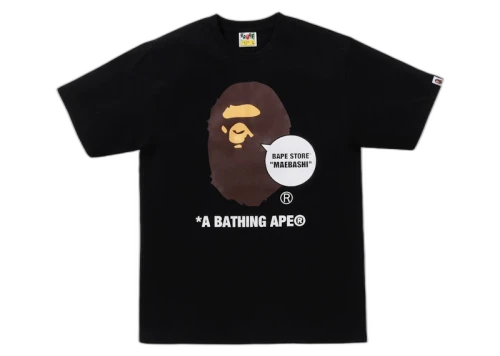 BAPE Store Maebashi Ape Head Tee Black