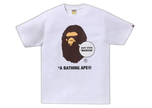 BAPE Store Maebashi Ape Head Tee White