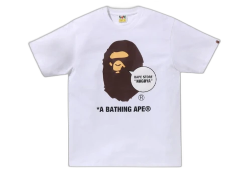 BAPE Store Nagoya Ape Head Tee White