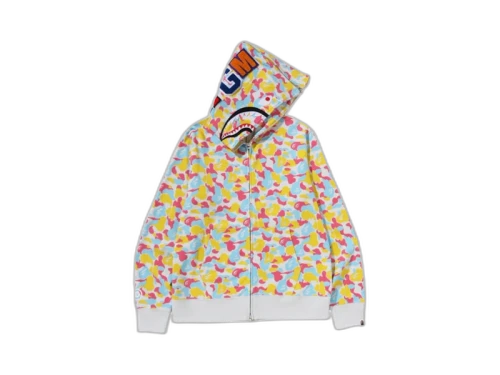 BAPE Store Sanya Separate Shark Full Zip Hoodie Multicolor